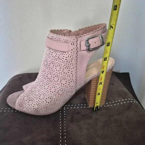 Pink Cut Out Booties - Picture 8 of 11